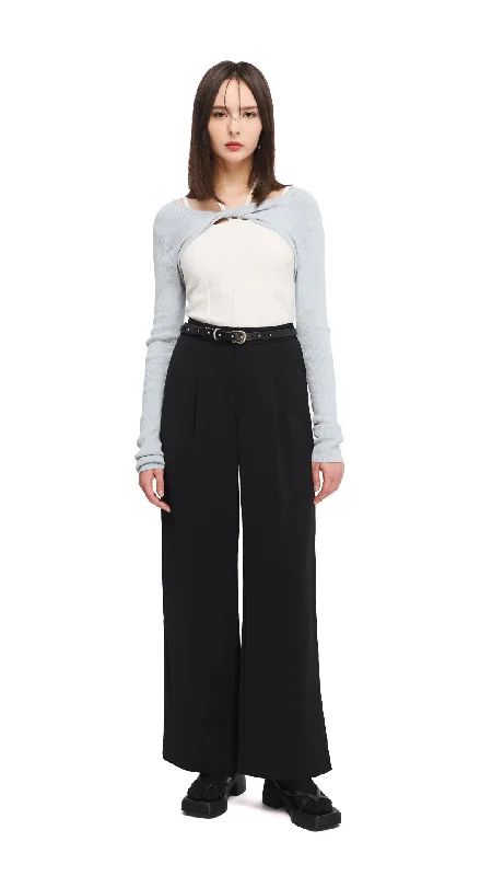 Wide-leg Capri Pants