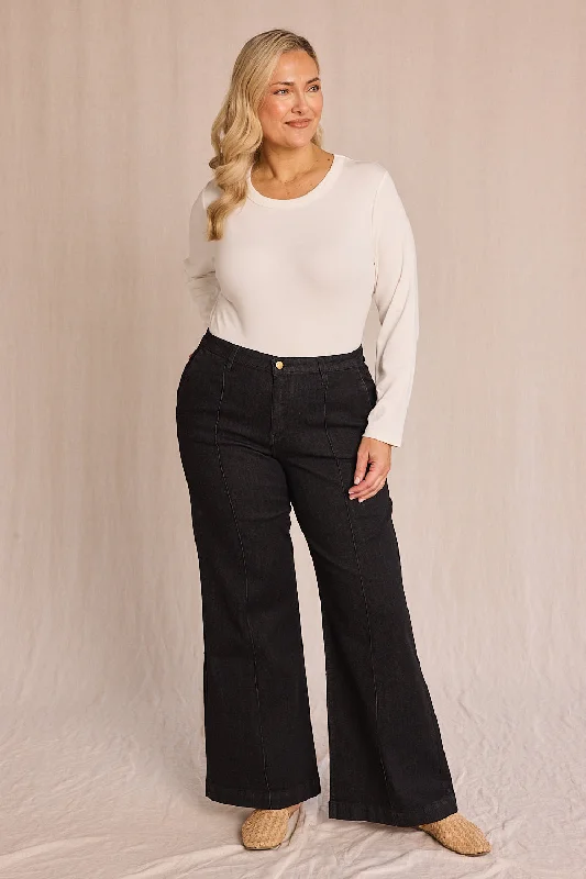 Adrift Denim Wide Leg Jeans