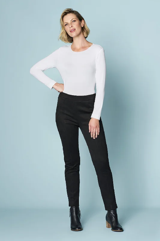 Pintuck Slim Leg Pant