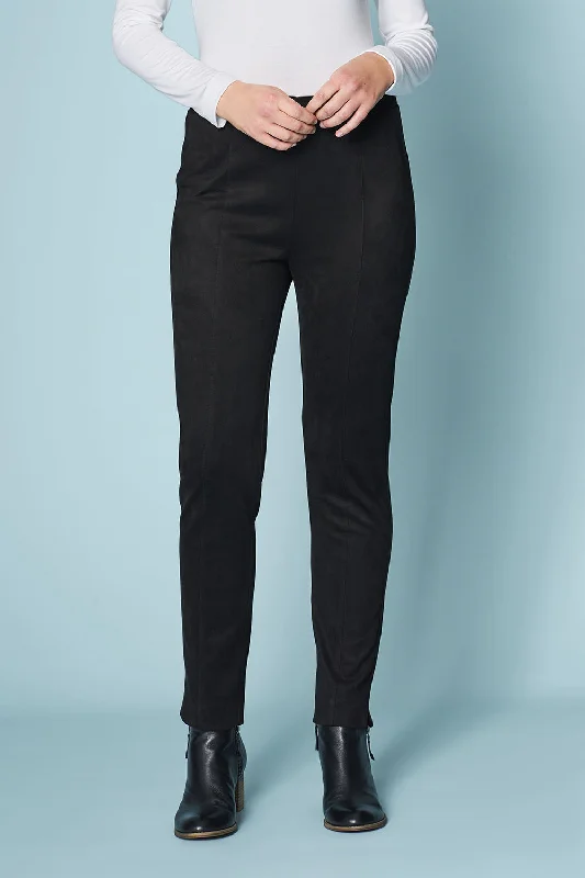 Pintuck Slim Leg Pant