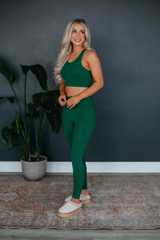 Astoria Active Leggings - Hunter Green