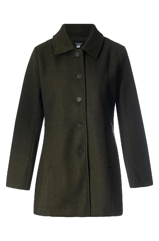 Fully lined Short Coat | OLIVE | 8031ZZ