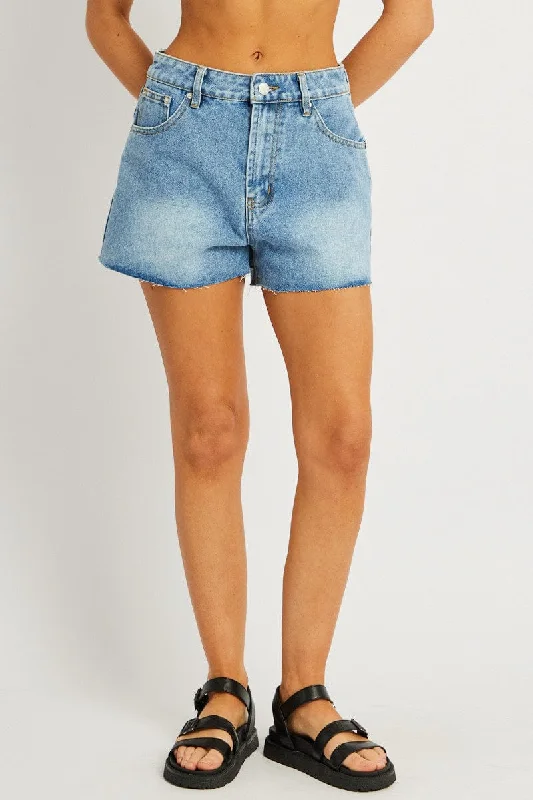 Denim Relaxed Short High Rise