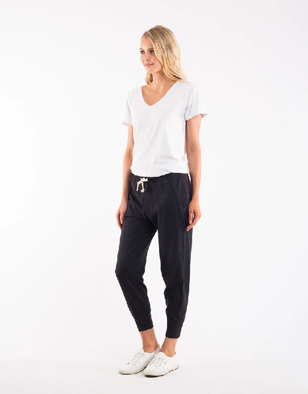 Elm Wash Out Lounge Pant Washed Black