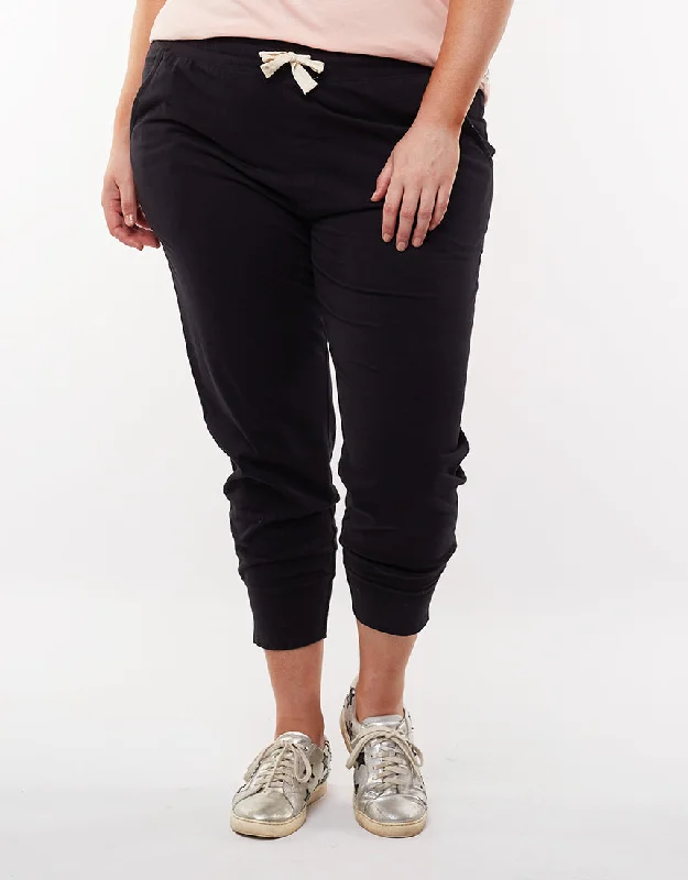 Elm Wash Out Lounge Pant Washed Black