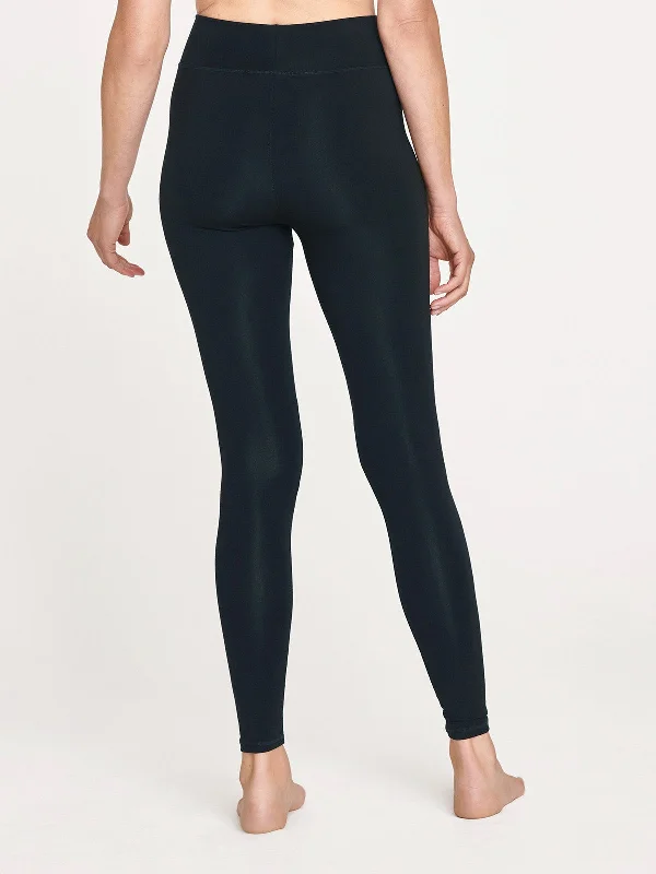 Essential Bamboo Organic Cotton Thick Leggings - Midnight Navy