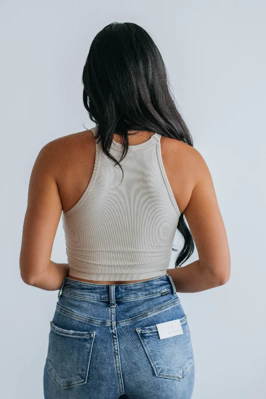 Jessica Ribbed Tank - Shell