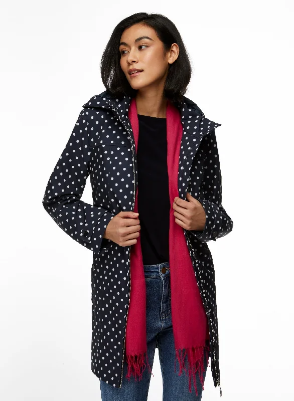 Long Polka Dot Raincoat