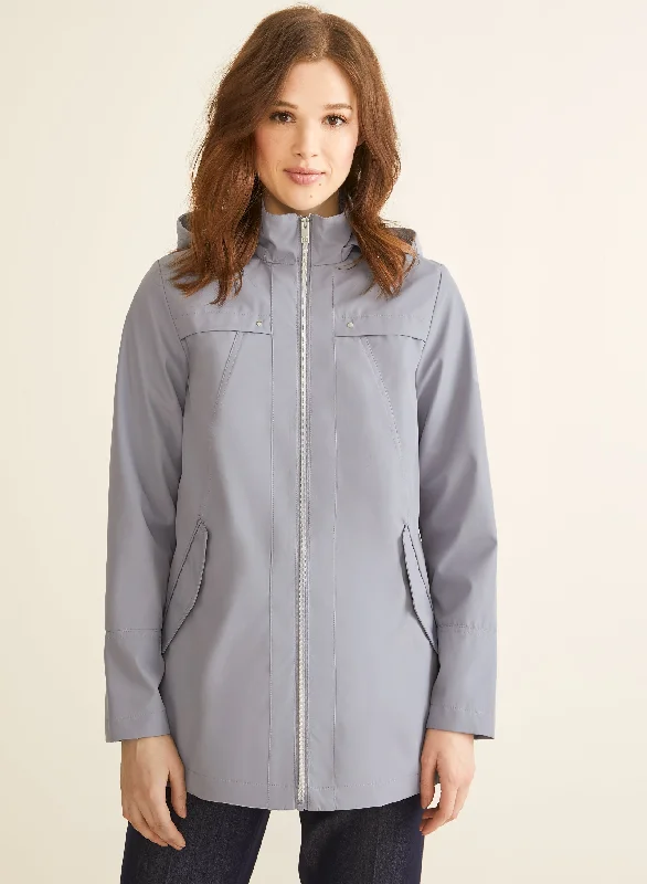 Novelti - Hooded A-Line Coat