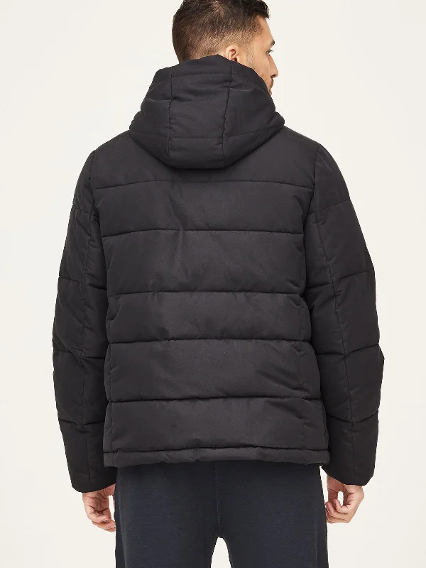 Nuttery Men's Short Puffer Coat - Black