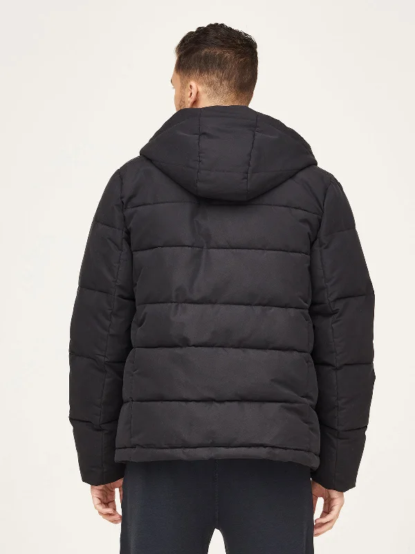 Nuttery Men's Short Puffer Coat - Black