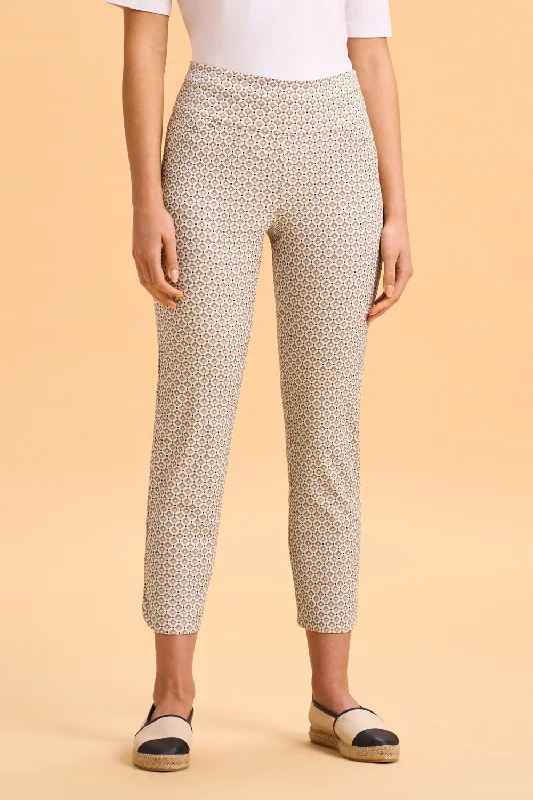 Texture Print Pant - Stone Geo