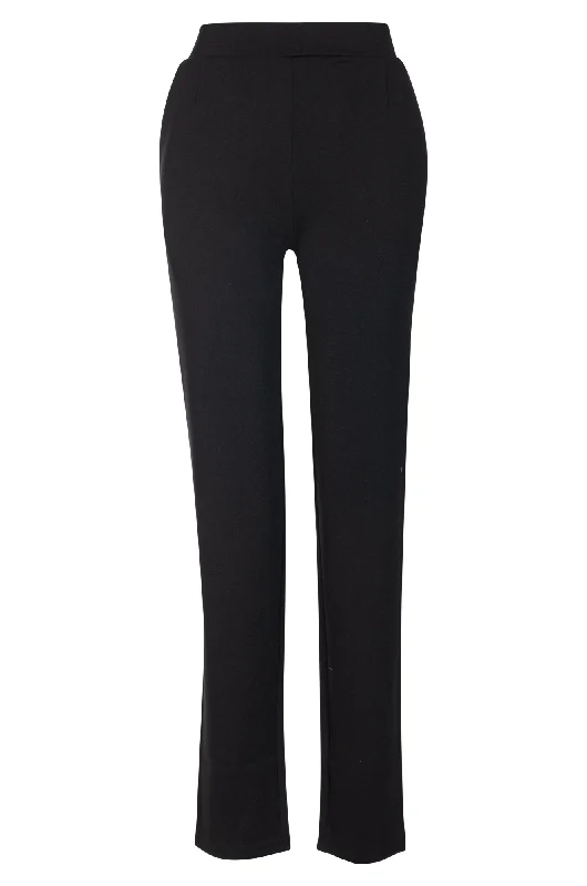 Pull on New Ponti Regular Pants | Black | 7764ZZ