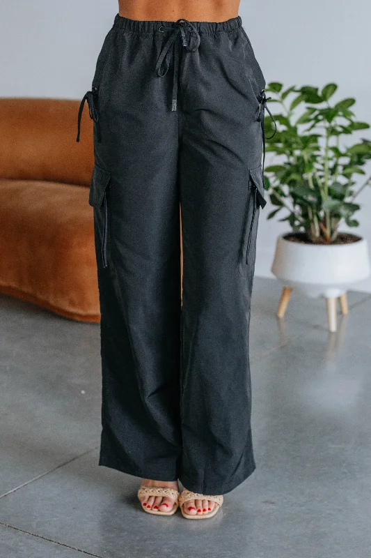 Relanno Cargo Pants - Black