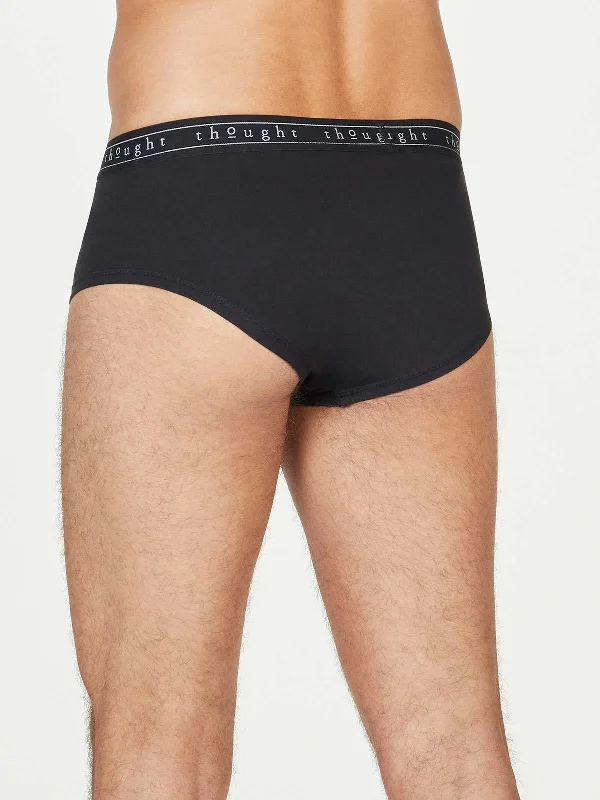 Samuel Organic Cotton Y-Front Briefs - Black