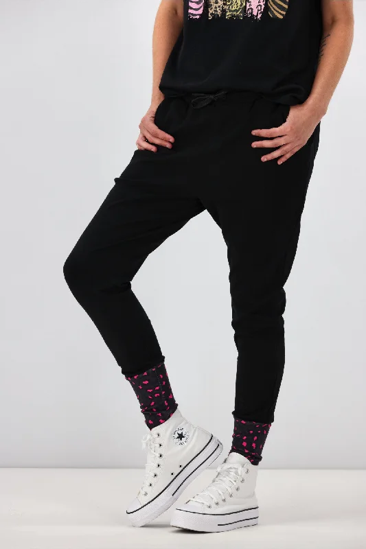 Shine On Label Stirling Full Length Stretch Jogger with Animal Print