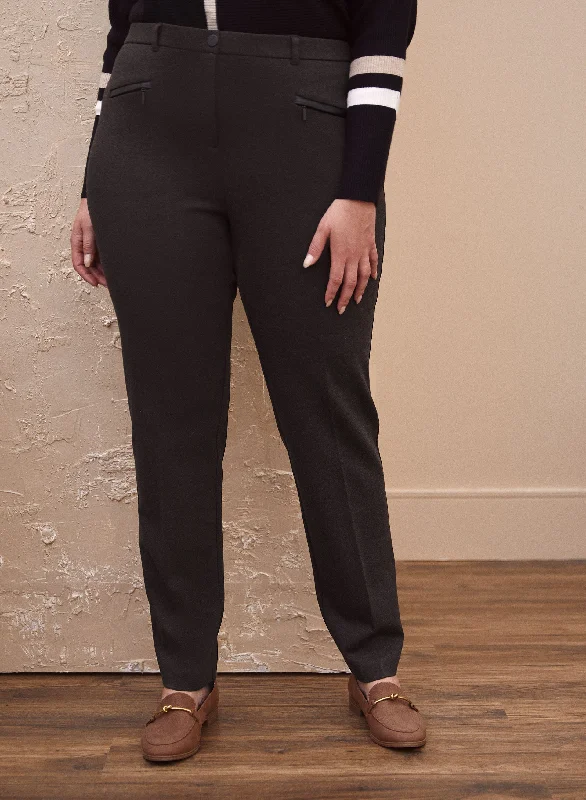 Signature Fit Zip Detail Pants