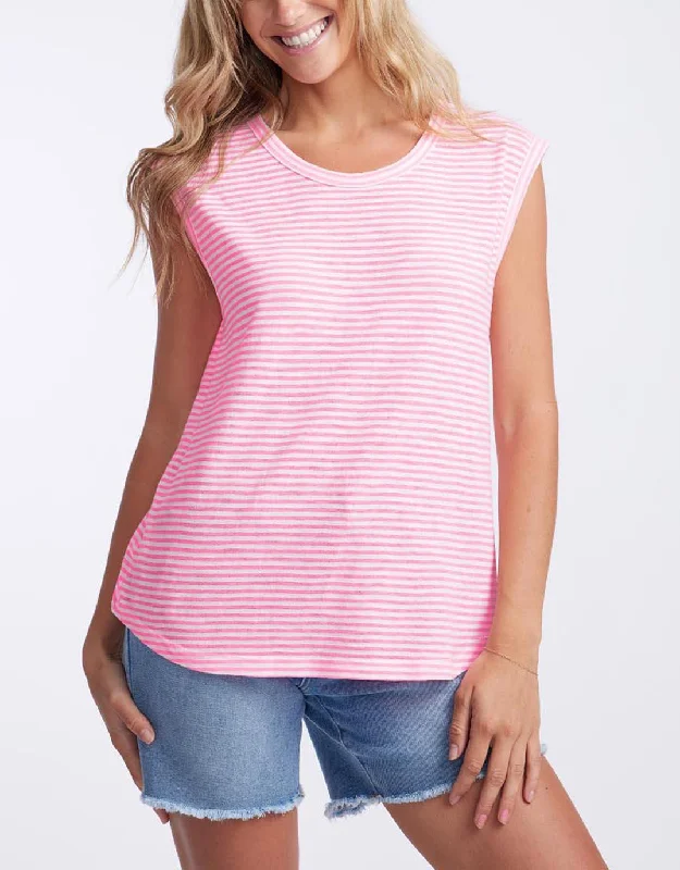 Sorbet Stripe Cali Tank - Gelati Pink