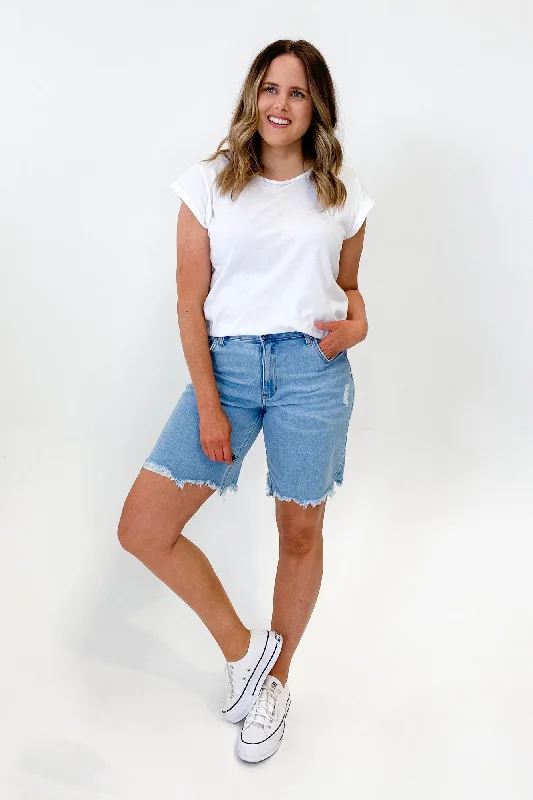 Wakee Denim Gigi Short Light Wash