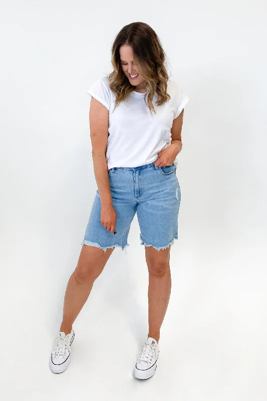 Wakee Denim Gigi Short Light Wash