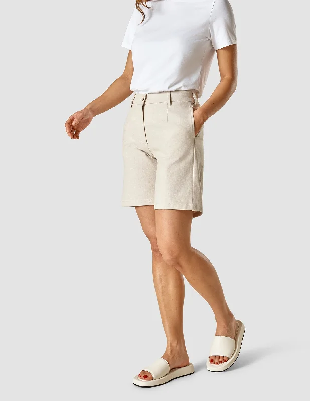 Linen Shorts Sandshell