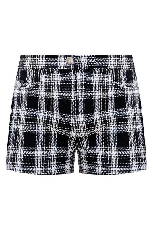 Call On You Black Plaid Shorts FINAL SALE