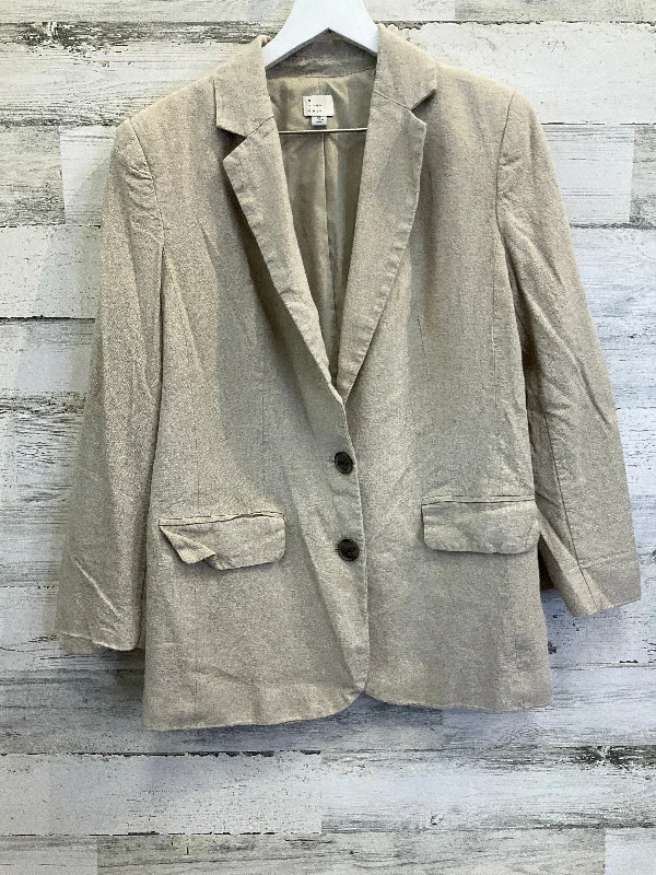 Blazer By A New Day In Tan, Size: Xs