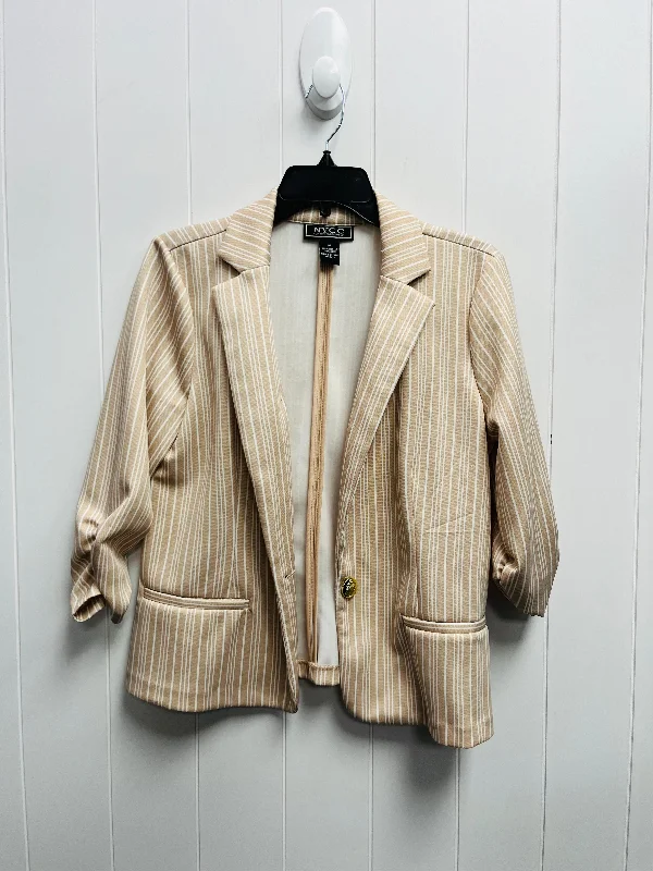 Blazer By nycc In Tan & White, Size: M