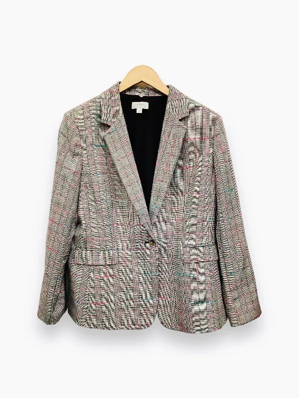 Blazer By Tahari By Arthur Levine In Green & Pink, Size: Xl