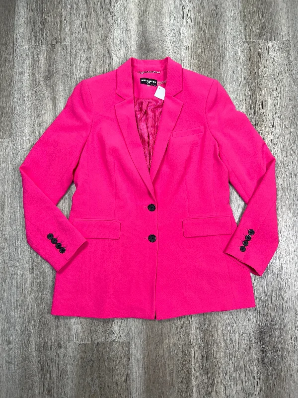 Blazer Designer By Karl Lagerfeld In Pink, Size: M