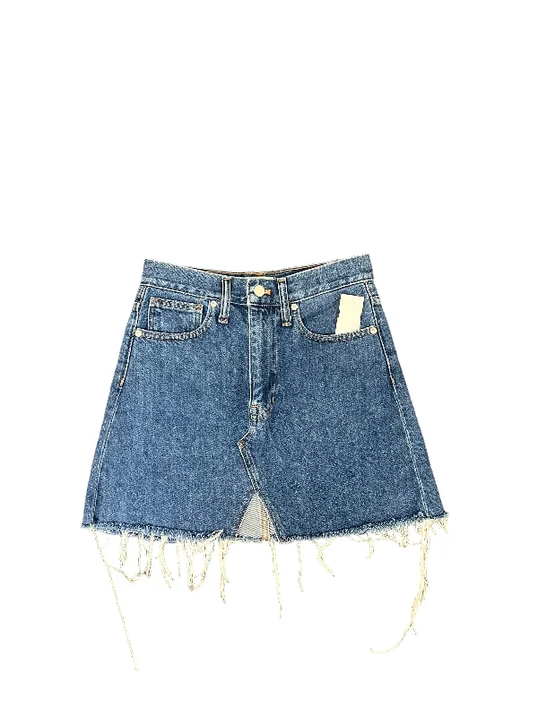 Blue Denim Skirt Mini & Short Madewell, Size 0