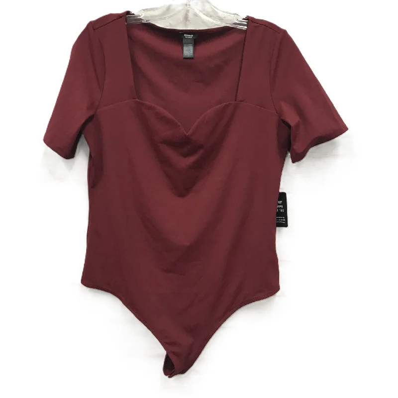 Bodysuit By Express In Red, Size: L