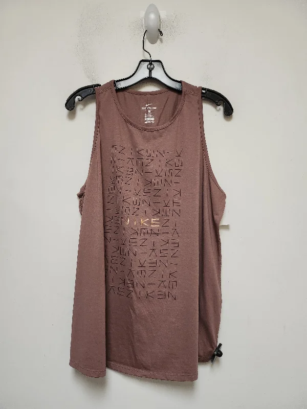 Brown Athletic Tank Top Nike Apparel, Size 1x