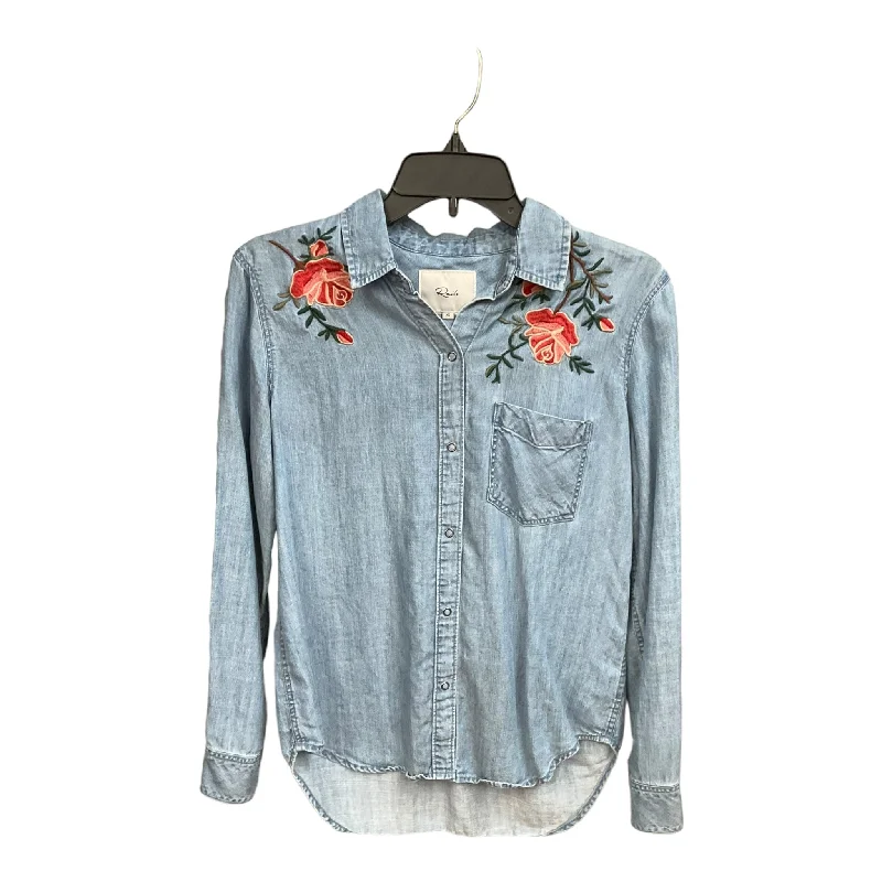 Denim Blouse Long Sleeve Rails, Size Xs