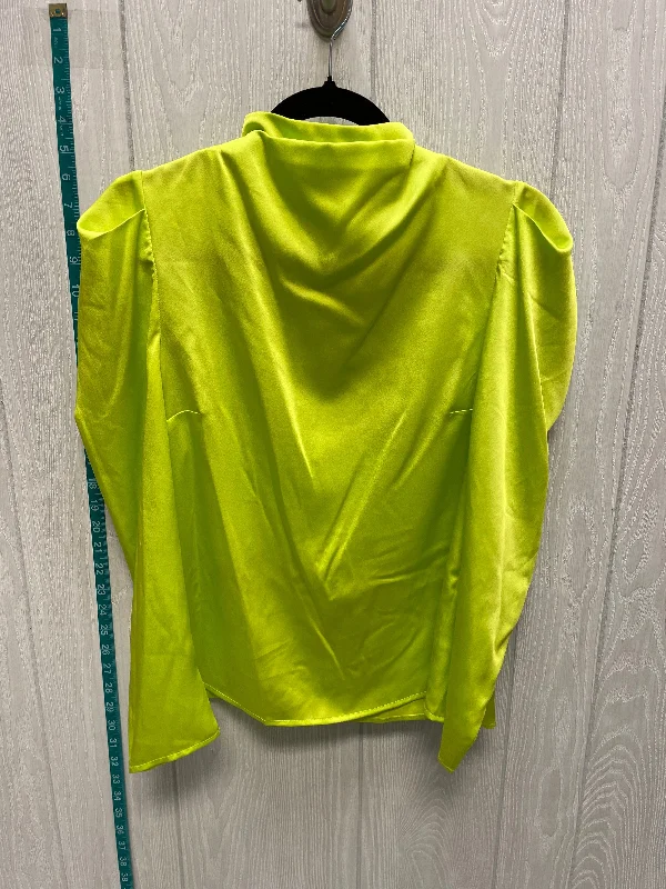 Green Blouse Long Sleeve Cmc, Size Xs