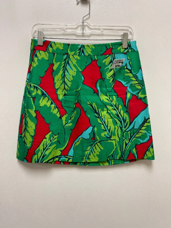 Green & Red Skirt Midi Vineyard Vines, Size 2