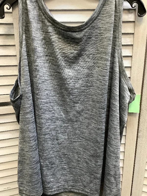 Grey Athletic Tank Top Zelos, Size 3x