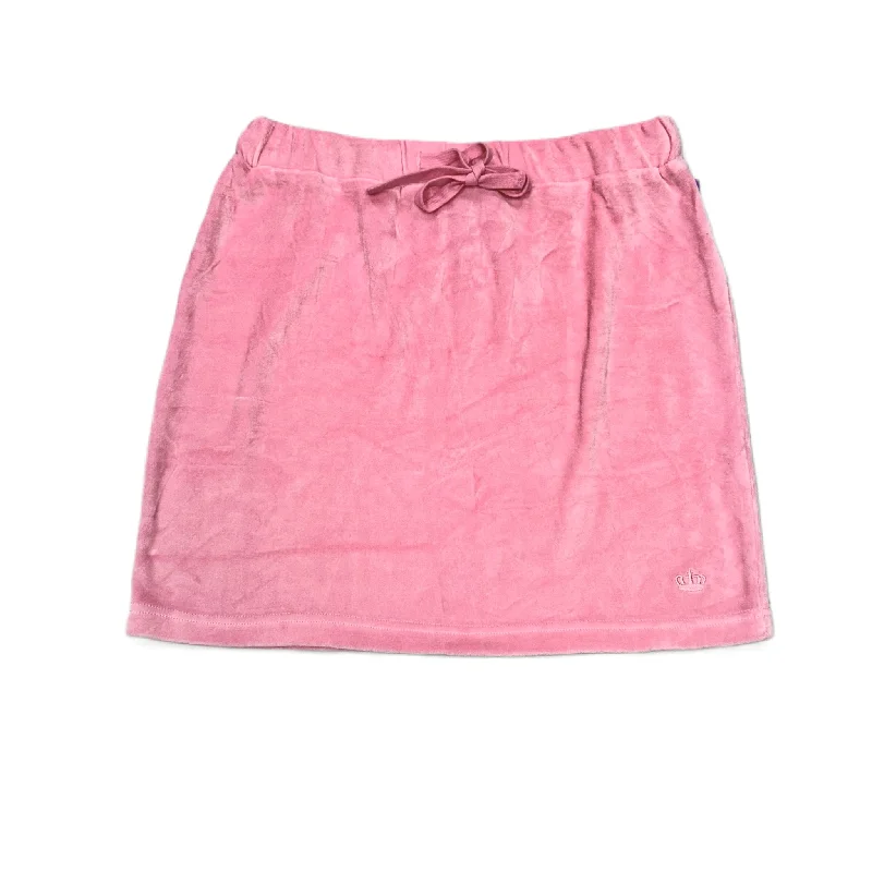 Pink Skirt Mini & Short By Juicy Couture, Size: L