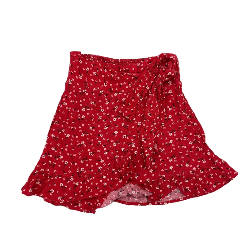 Red Skirt Mini & Short Blue Rain, Size S