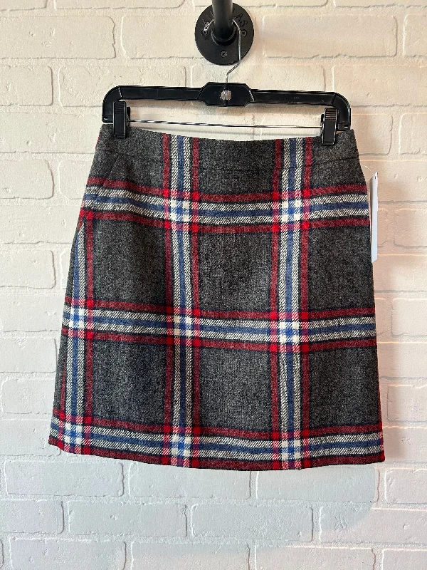 Skirt Mini & Short By Boden In Grey & Red, Size: 6