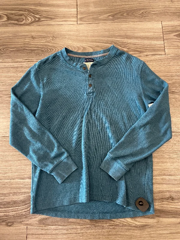 Top Long Sleeve By St Johns Bay In Teal, Size: L