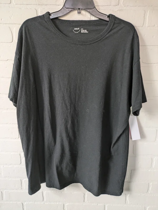 Top Short Sleeve Basic By Aerie In Black, Size: M