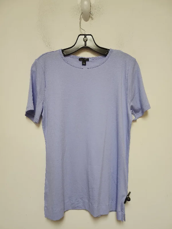 Top Short Sleeve Basic By Ann Taylor In Blue, Size: M