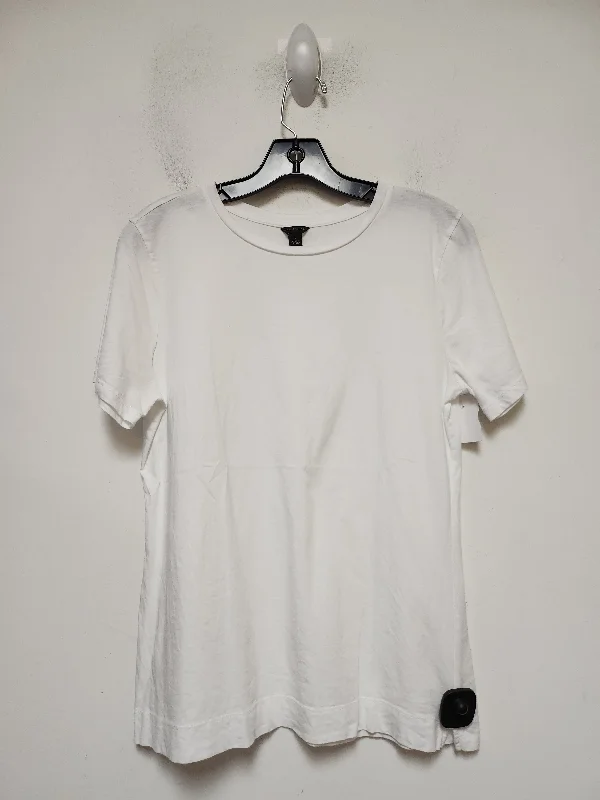 Top Short Sleeve Basic By Ann Taylor In White, Size: L