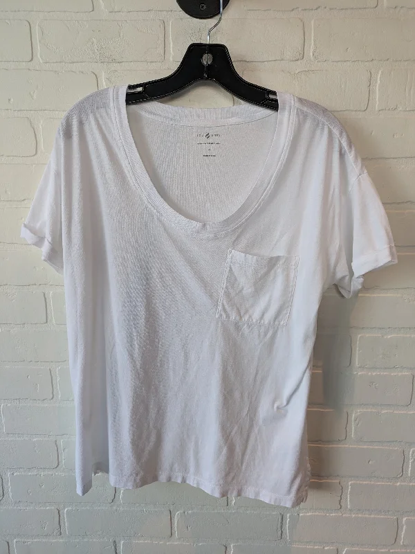 Top Short Sleeve Basic By Lou And Grey In White, Size: Xs