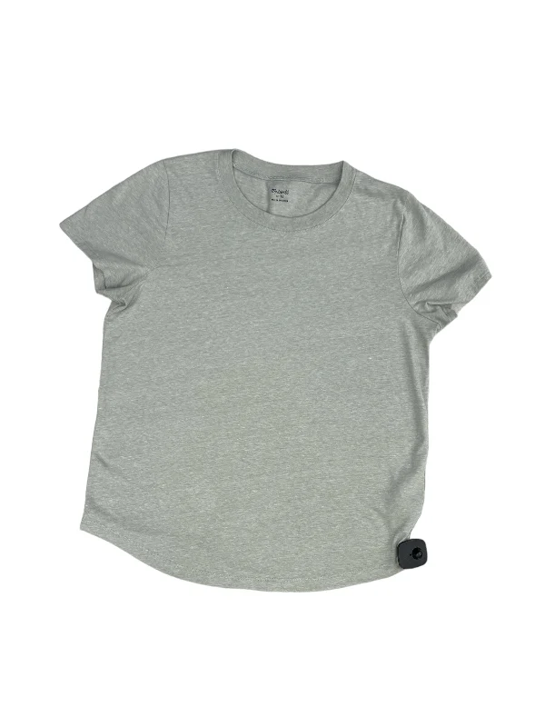 Top Short Sleeve Basic By Madewell In Grey, Size: M