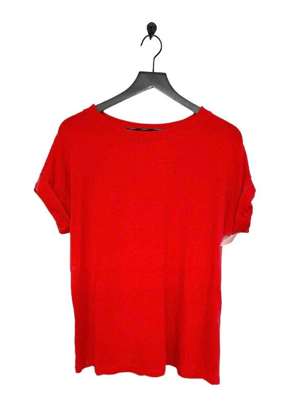 Top Short Sleeve By All Saints In Red, Size: M