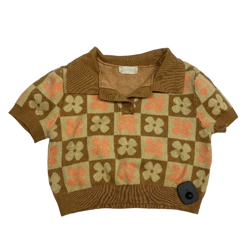 Top Short Sleeve By Altard State In Brown, Size: Xs