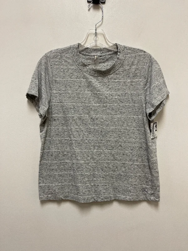 Top Short Sleeve By Calia In Grey, Size: L