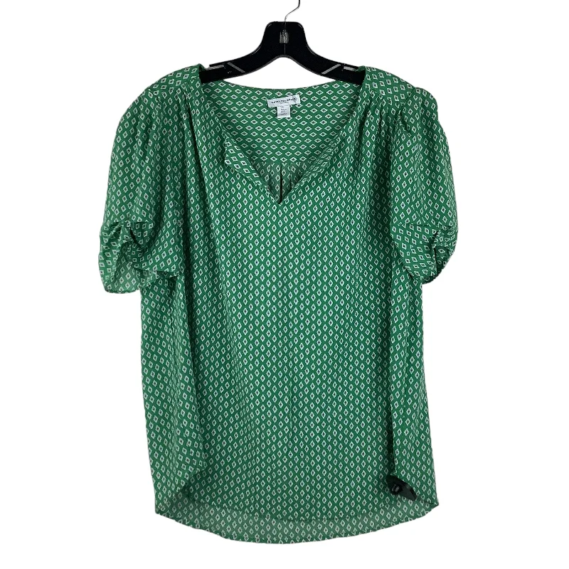 Top Short Sleeve By Carolina Belle In Green, Size: L